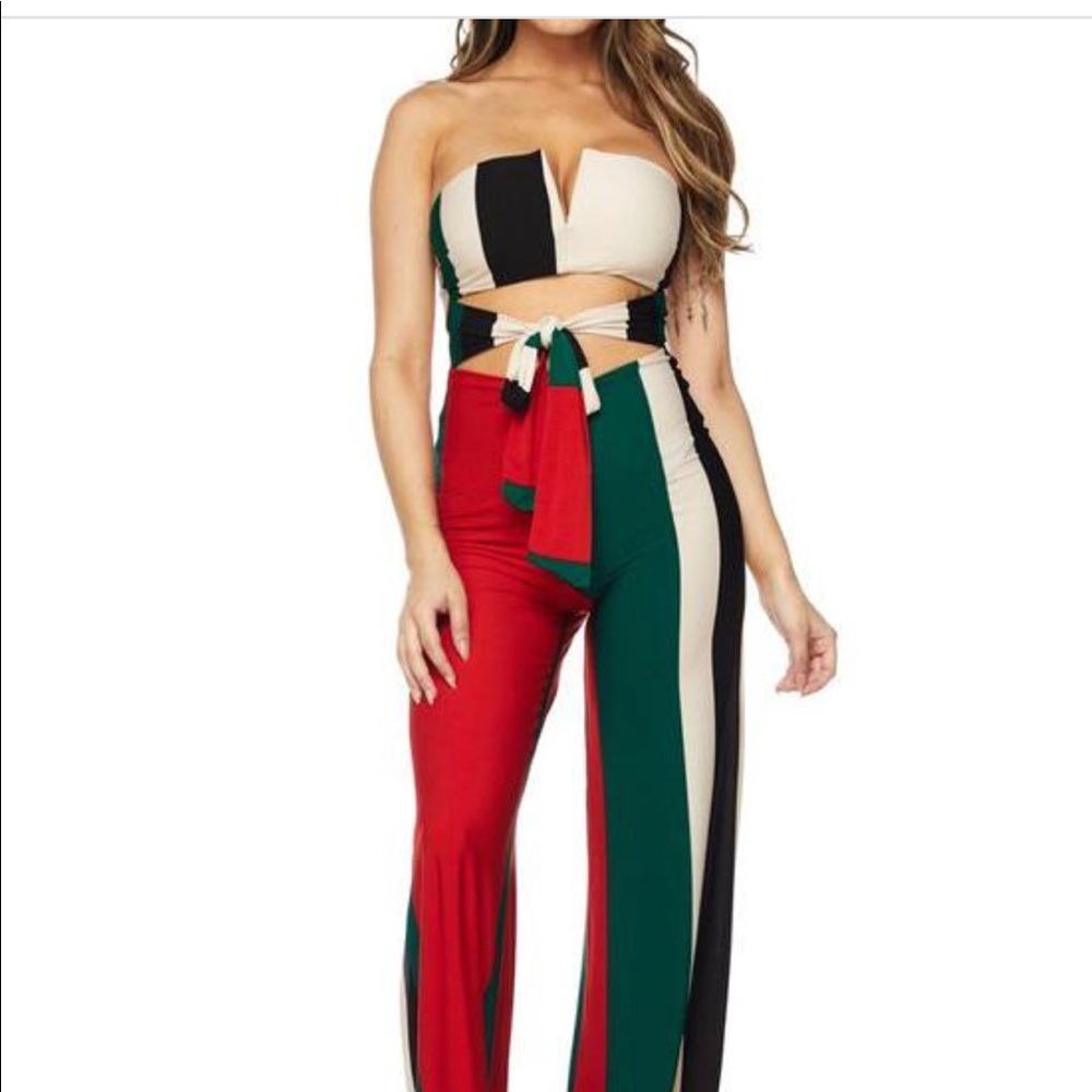 Strapless jumpsuit